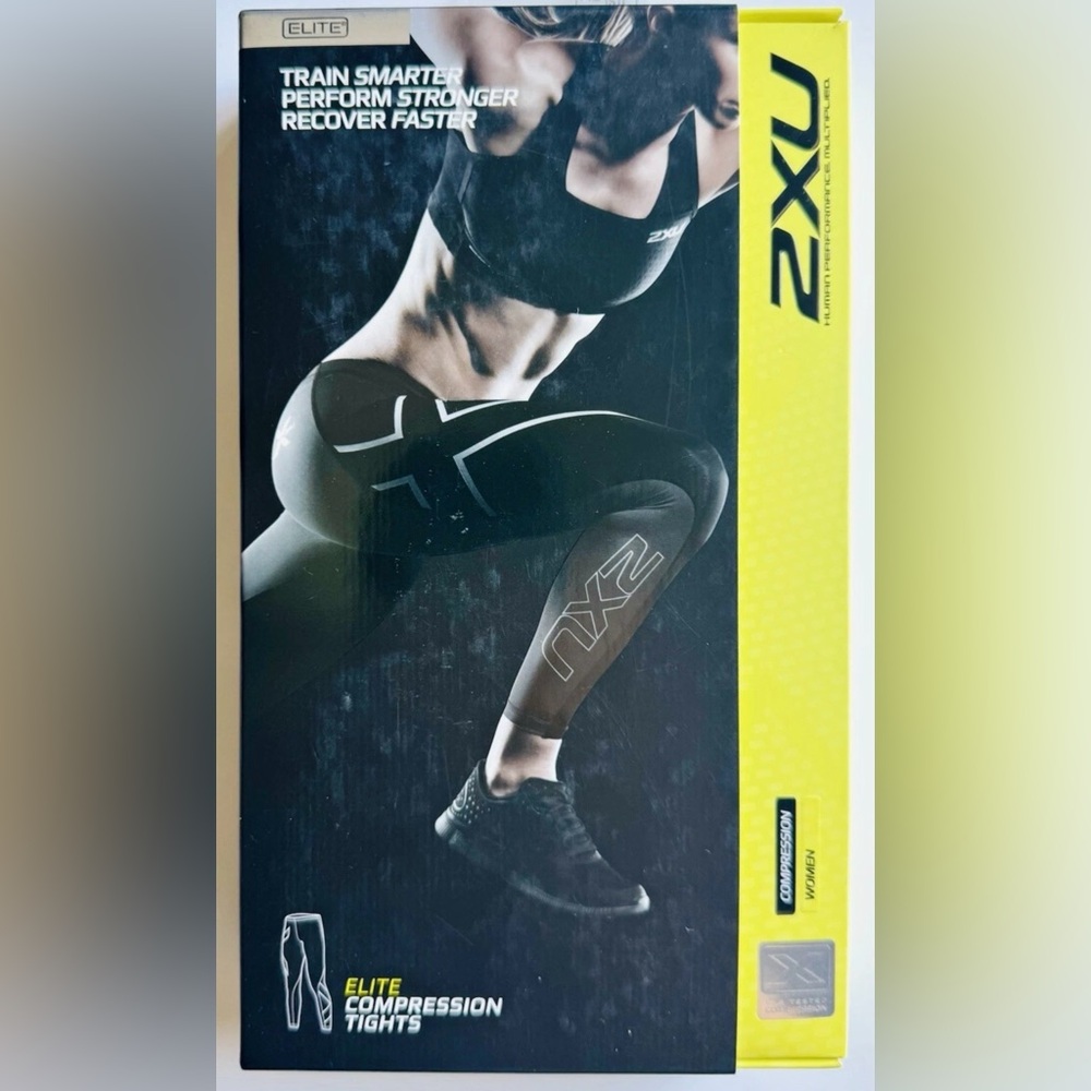 2XU Elite Black Compression Leggings